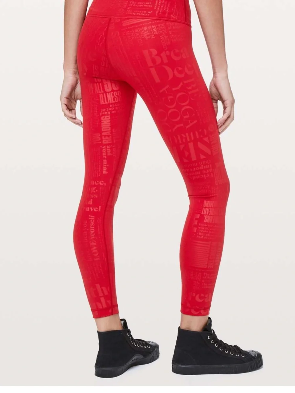 lululemon Wunder Under Hi-Rise 7/8 Tight 25” Size 4 Rare 20Y Manifesto Embossed